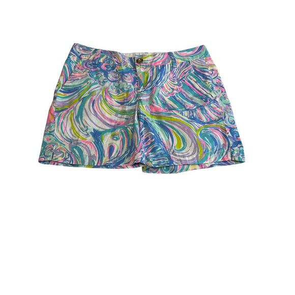 Lilly Pulitzer "The Jayne" Shorts Multi Gillty Pleasure Print Size 6 Summer